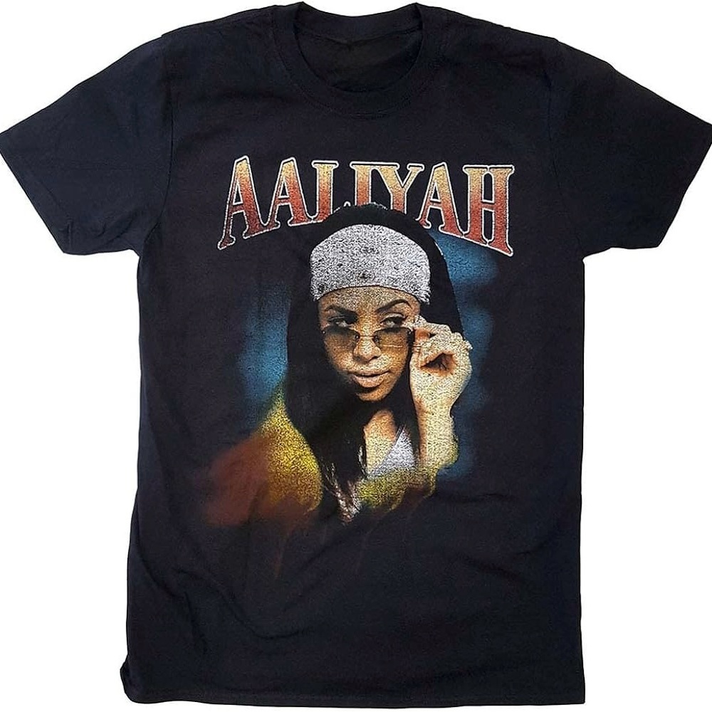 Y2K Vintage Aaliyah Graphic Tee T-Shirt